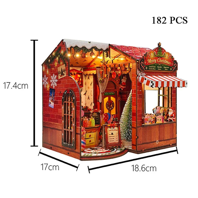 Christmas Candy House DIY Miniature House Kit