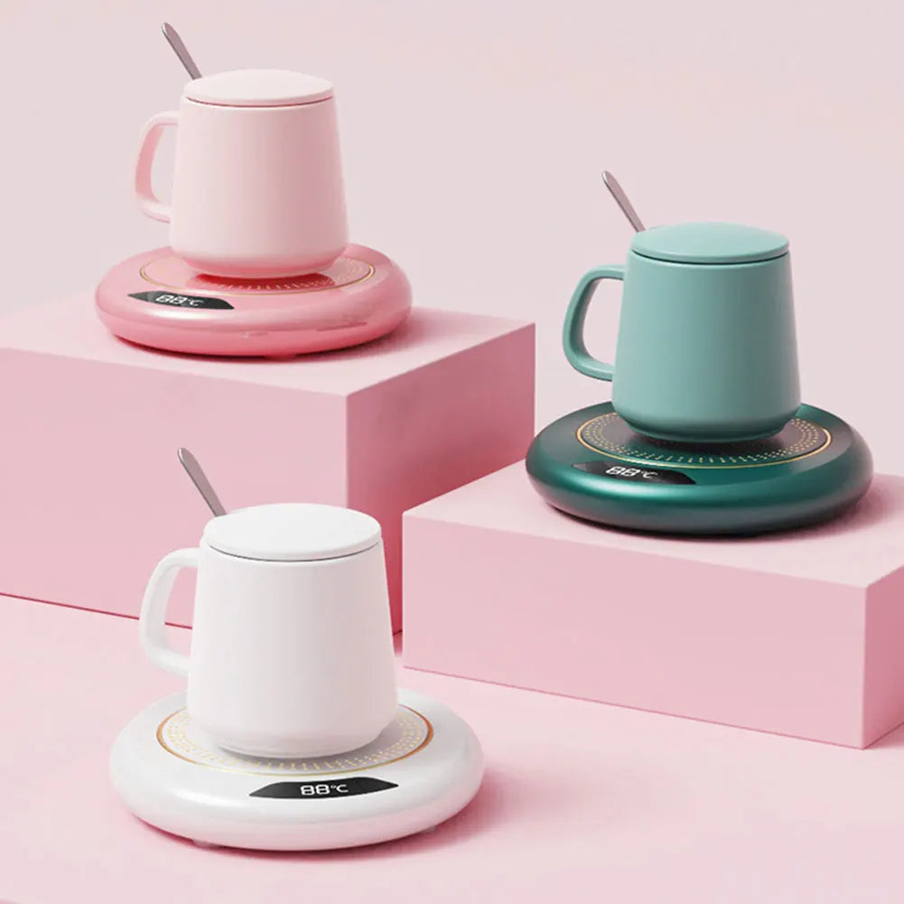 Coffee Mug Warmer with 3 Temperature Settings 131°F 149°F 167°F, USB Electric Cup Warmer Plate
