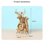 Wooden Clock 3D Puzzle Kit