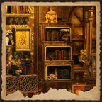 Book Nook Kit DIY Miniature Library Room, Wooden Bookshelf Insert with LED Light, 3D Puzzle for Adults