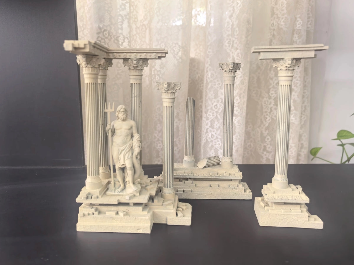 Retro Roman Architecture Resin Figurine – LTCP-407 Series