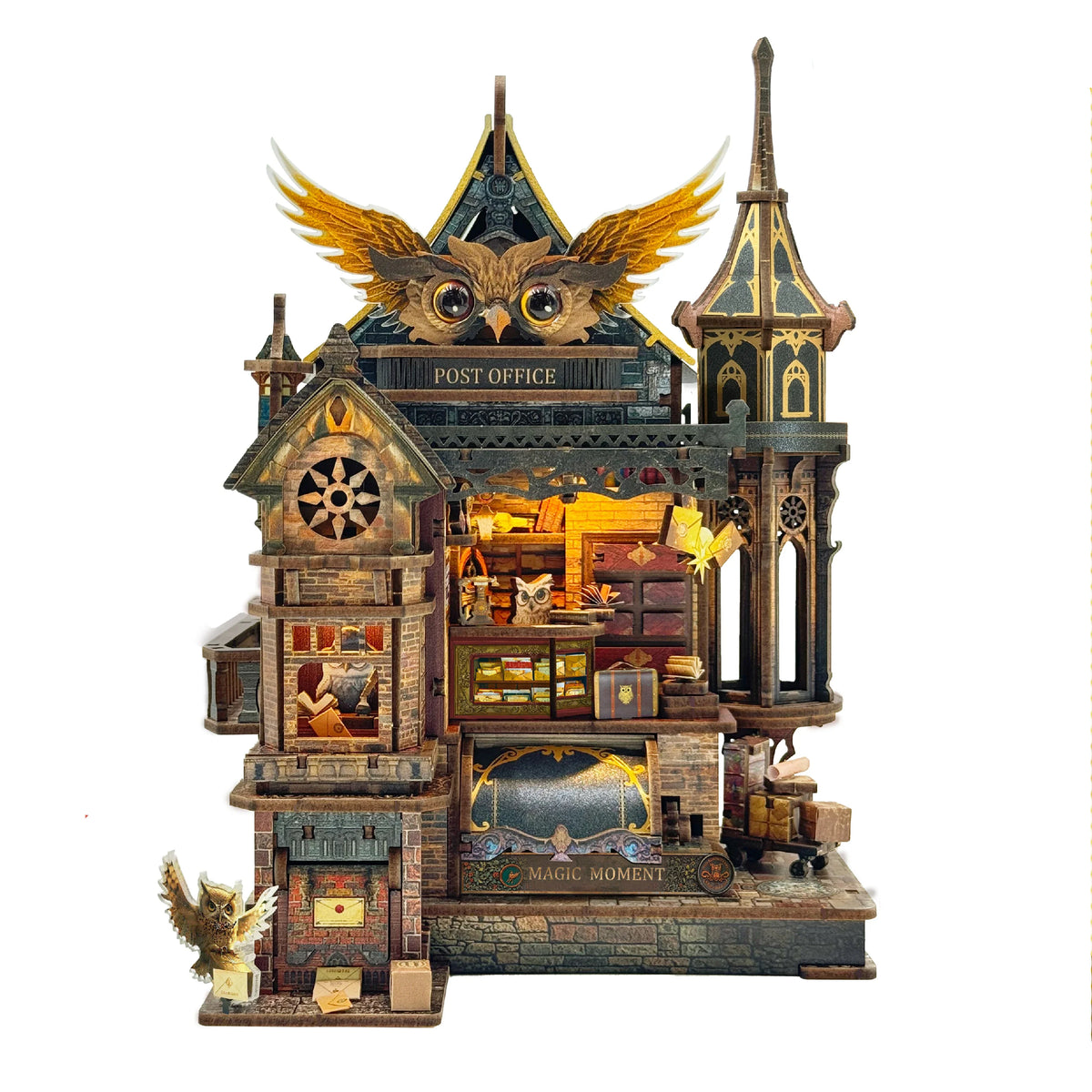 Owl Post Office DIY Miniature House Kit