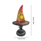 WitchHat Stained Glass Lamp — Mystical Tiffany-Style Decor