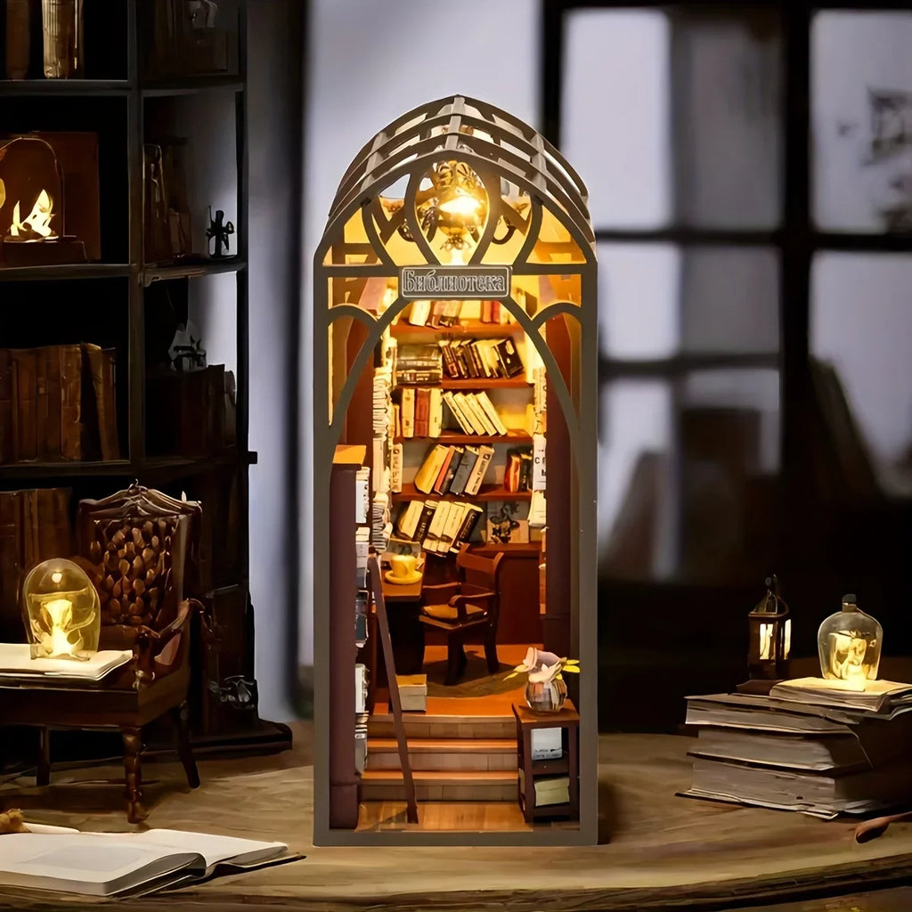 Library DIY Miniature House Kit