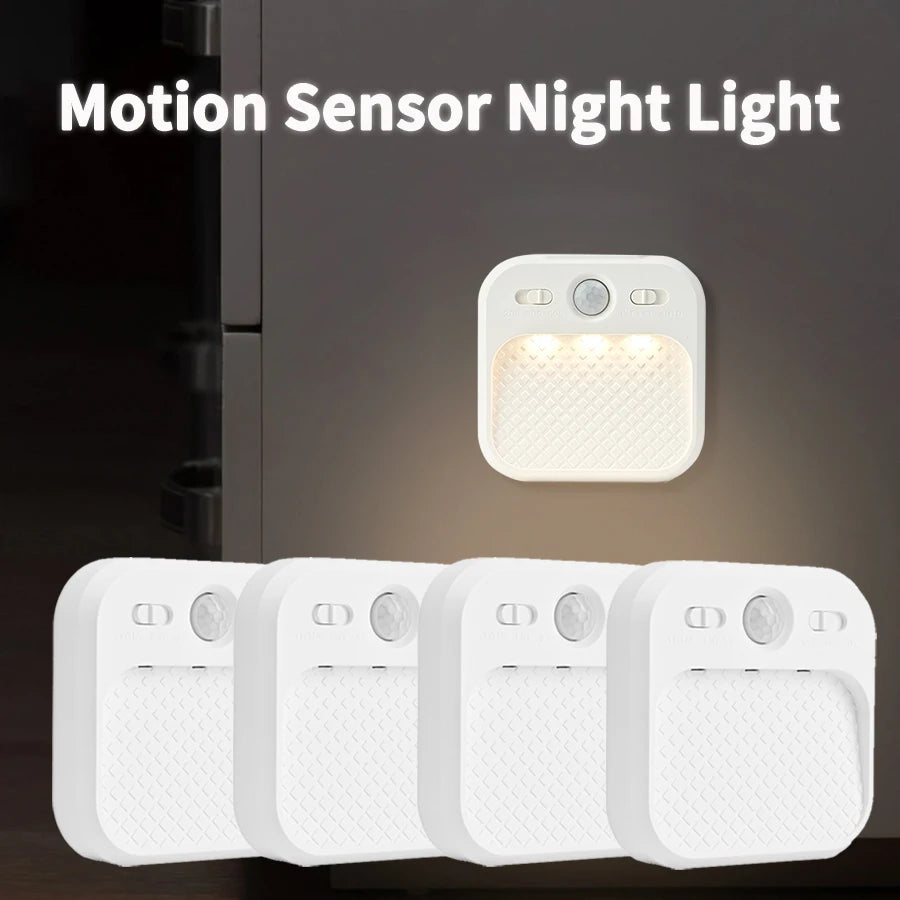 SenseGlow Motion Sensor Night Light — Rechargeable, Magnetic, USB-C, 3 Color Temps, Stick-On