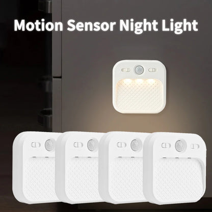 SenseGlow Motion Sensor Night Light — Rechargeable, Magnetic, USB-C, 3 Color Temps, Stick-On
