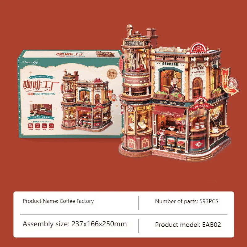 Coffee Factory DIY Miniature House Kit