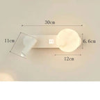 MoonSpot Wall Sconce — LED Reading & Ambient Light, Hardwired, Knob Switch, Bedroom Bedside