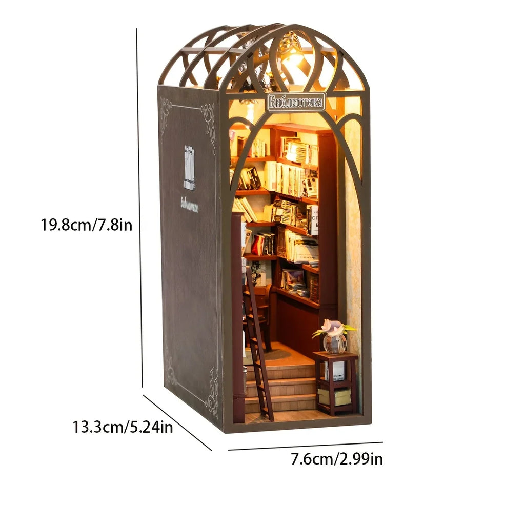 Library DIY Miniature House Kit