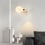 MoonSpot Wall Sconce — LED Reading & Ambient Light, Hardwired, Knob Switch, Bedroom Bedside