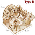Marble Run Tower 3D Wooden Puzzle with Lift