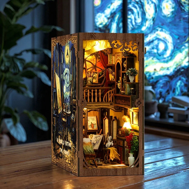 World Within Frame Figurines Miniatures DIY Book Nook Kit
