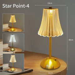 StarGlow Crystal Cordless Table Lamp — Touch Dimmer