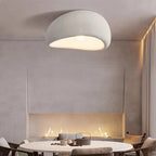 StoneGlow Wabi-Sabi Ceiling Light — Textured Flush Mount, E27, Nordic Minimalist, 11.8"