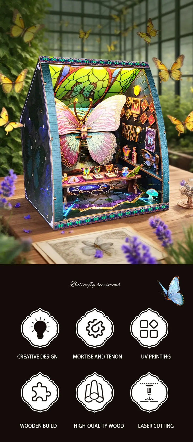 Butterfly Room DIY Miniature House Kit