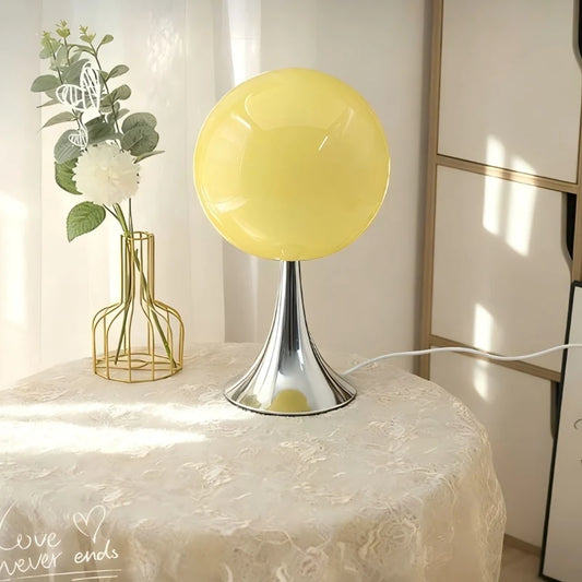 SputnikGlow — Mid-Century Glass Globe Table Lamp