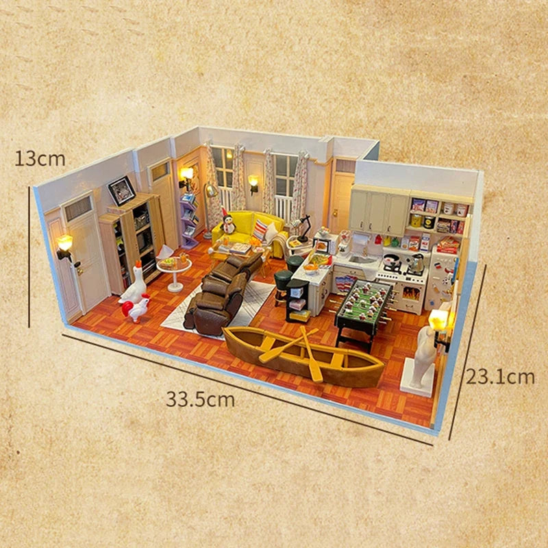 Joey'S Apartment DIY Book Nook Kit