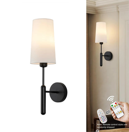 CandleGlow Rechargeable Wall Sconce Set — Battery Powered, Remote, 3 Color Temps, No Wiring