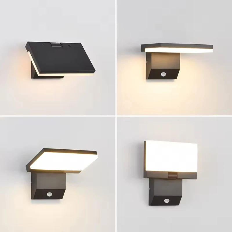 VisorGlow — Adjustable Outdoor Motion Sensor Wall Light