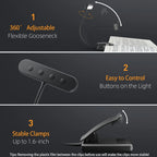 FlexGlow — Rechargeable Gooseneck LED Book Light