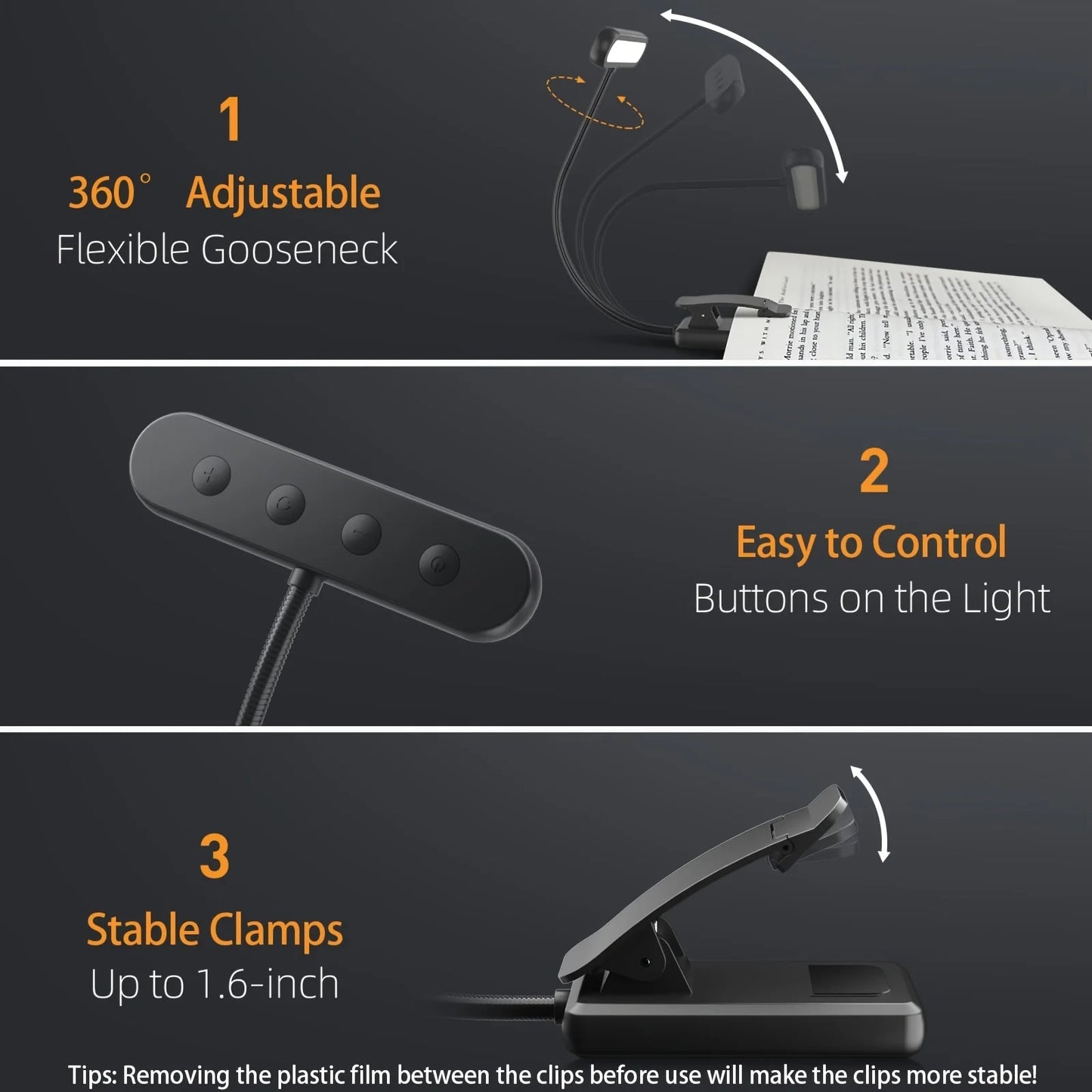 FlexGlow — Rechargeable Gooseneck LED Book Light