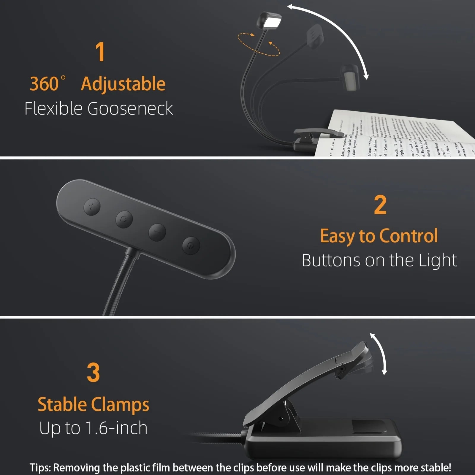 FlexGlow — Rechargeable Gooseneck LED Book Light