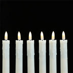 Flameless Taper Candles with Remote, 7 Inch Battery Operated LED Candlesticks, Set of 3, Flickering