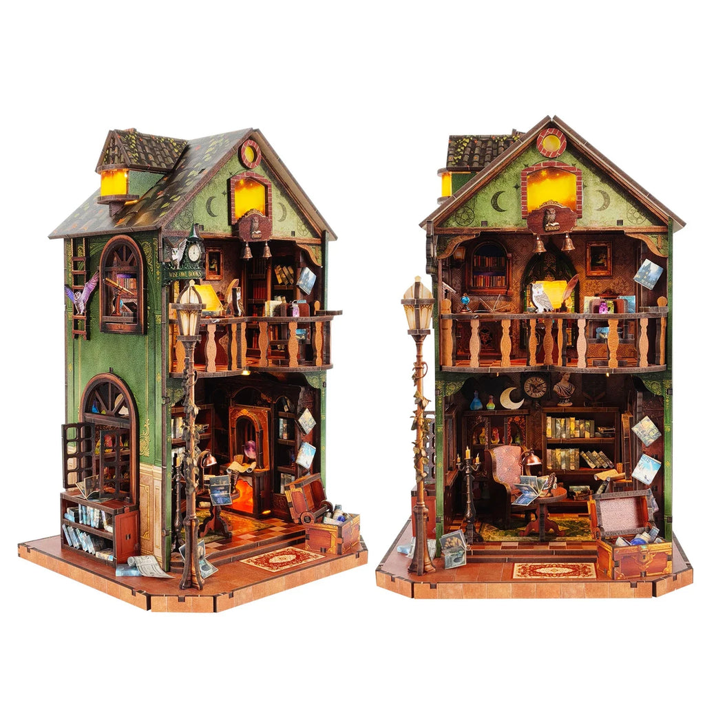 Owl Library DIY Miniature House Kit