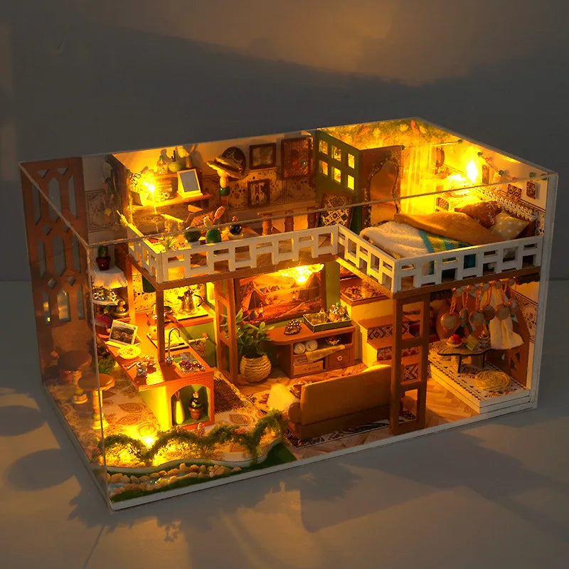Bohemian Loft DIY Miniature House Kit