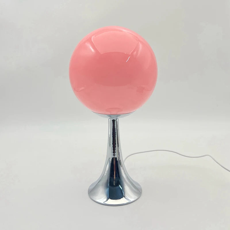 SputnikGlow — Mid-Century Glass Globe Table Lamp