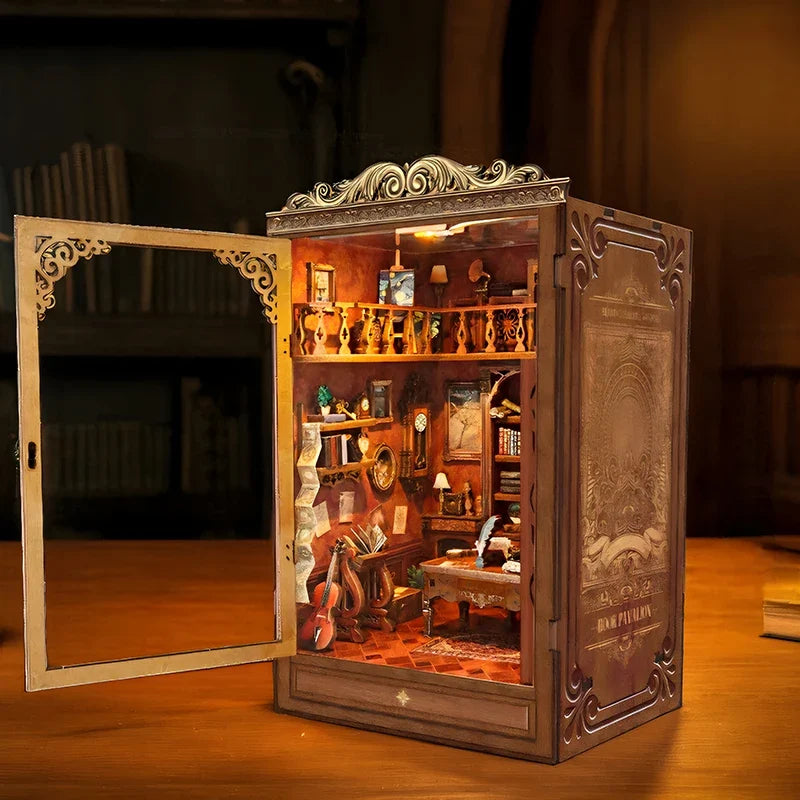 Time Figurines Miniatures Handmade Xmas Crafts DIY Book Nook Kit