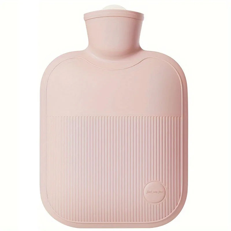 Hot Water Bottle with Soft Cover 1000ml, Non-Slip Grip Hot Water Bag, Leak-Proof