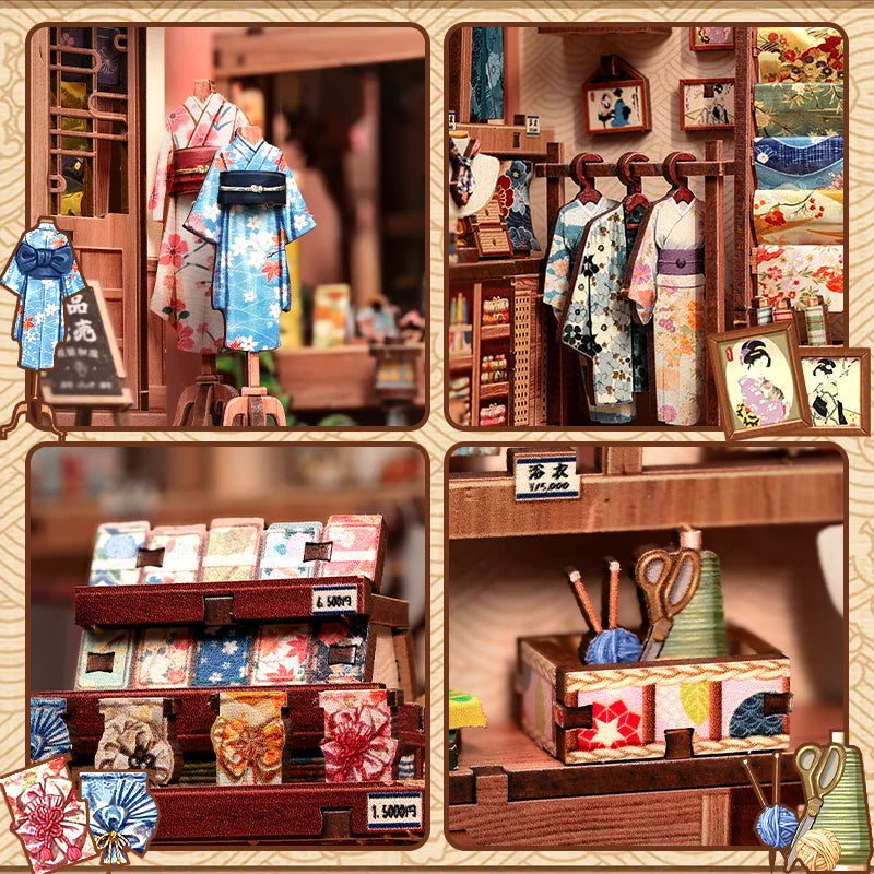 Sakura Kimono Shop DIY Book Nook Kit