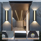 DuoGlow — Split Cylinder Outdoor LED Wall Sconce