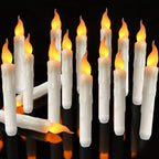 LED Window Candles Battery Operated, 6.5 Inch Flameless Taper Candles for Windows, Christmas, Packs