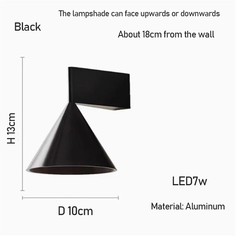 ConeGlow — Italian Minimalist Cone Wall Sconce
