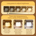 TouchGlow — Rechargeable LED Night Light with Remote,Compact Table Lamp, Dimmable, USB-C