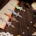 Fantasy Sword Bookmark Set — 4 Metal Bookmarks for Readers