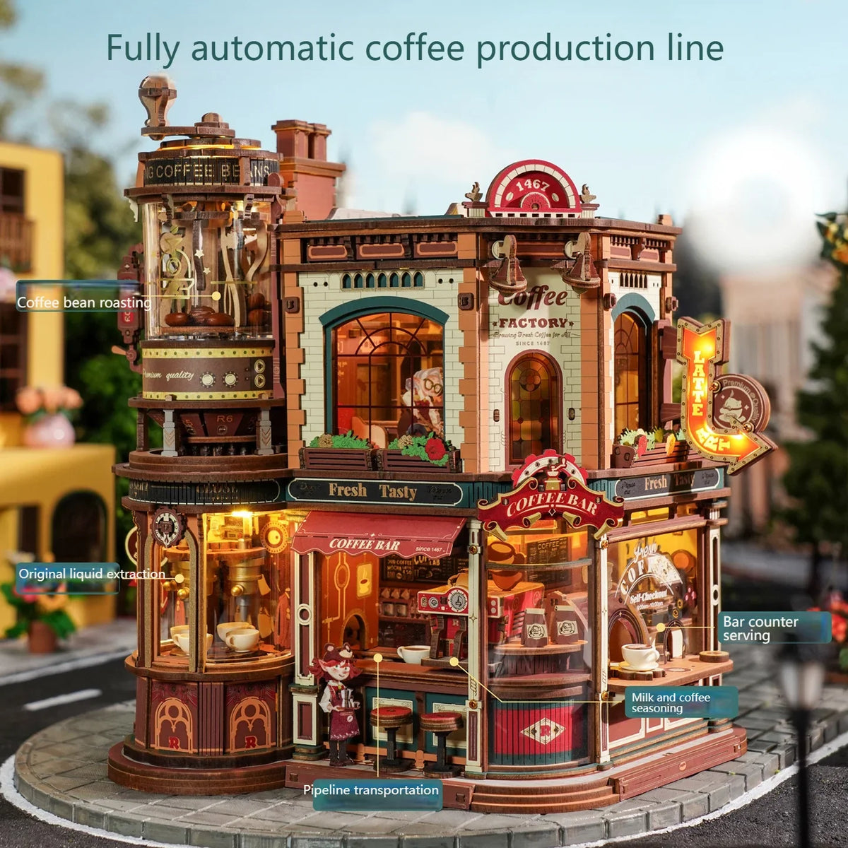 Coffee Factory DIY Miniature House Kit