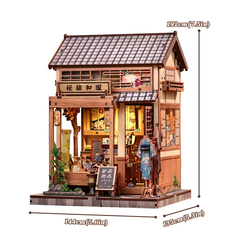 Sakura Kimono Shop DIY Book Nook Kit
