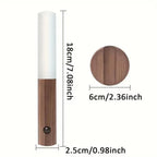 WoodGlow Motion Sensor Wall Light — Rechargeable, Magnetic, Dimmable Warm White, Wood Look