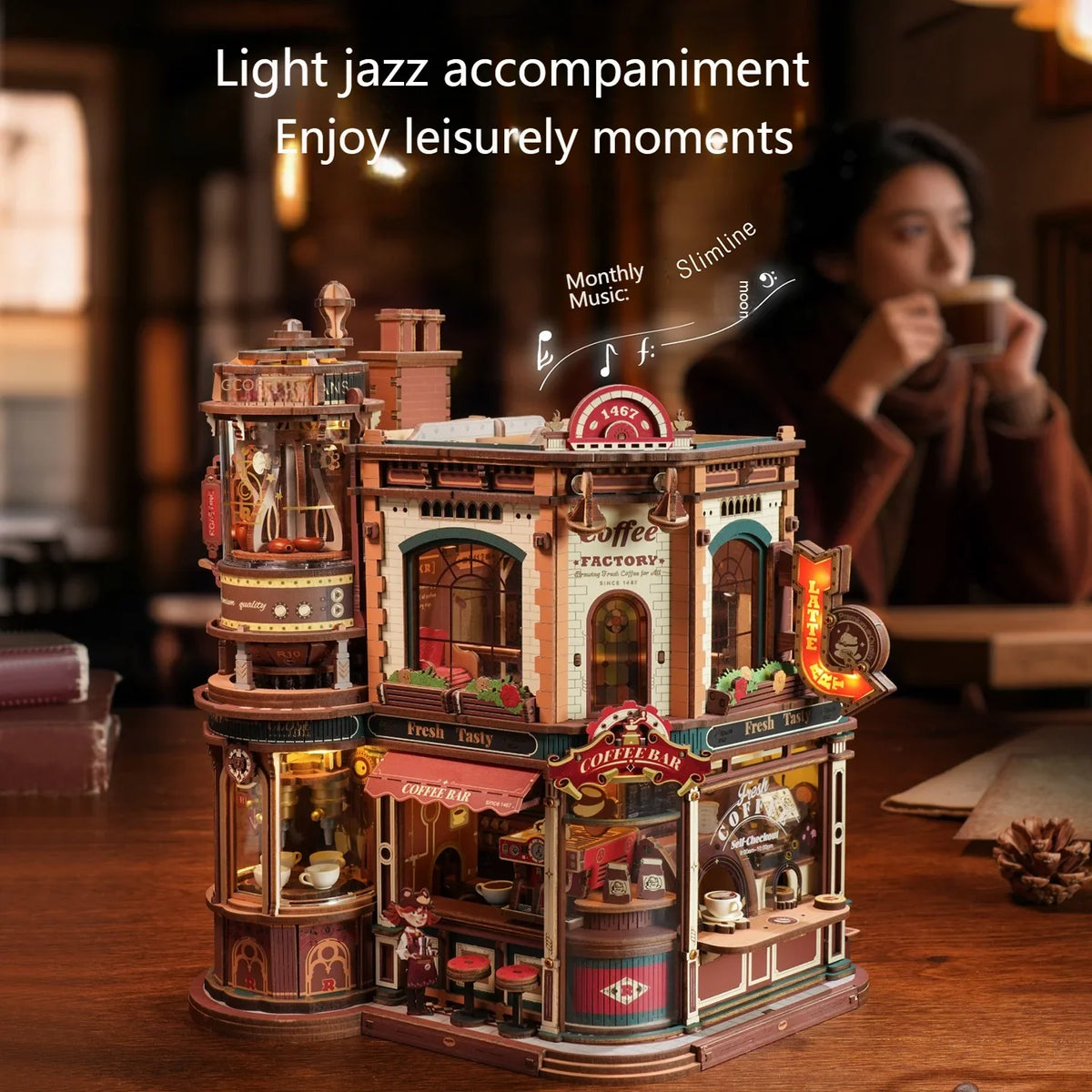 Coffee Factory DIY Miniature House Kit