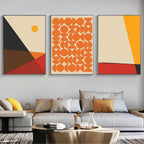 Orange Figures Prints
