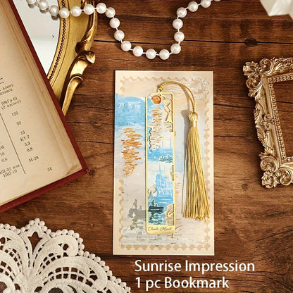 ArtMark Van Gogh Irises — Brass Metal Bookmark
