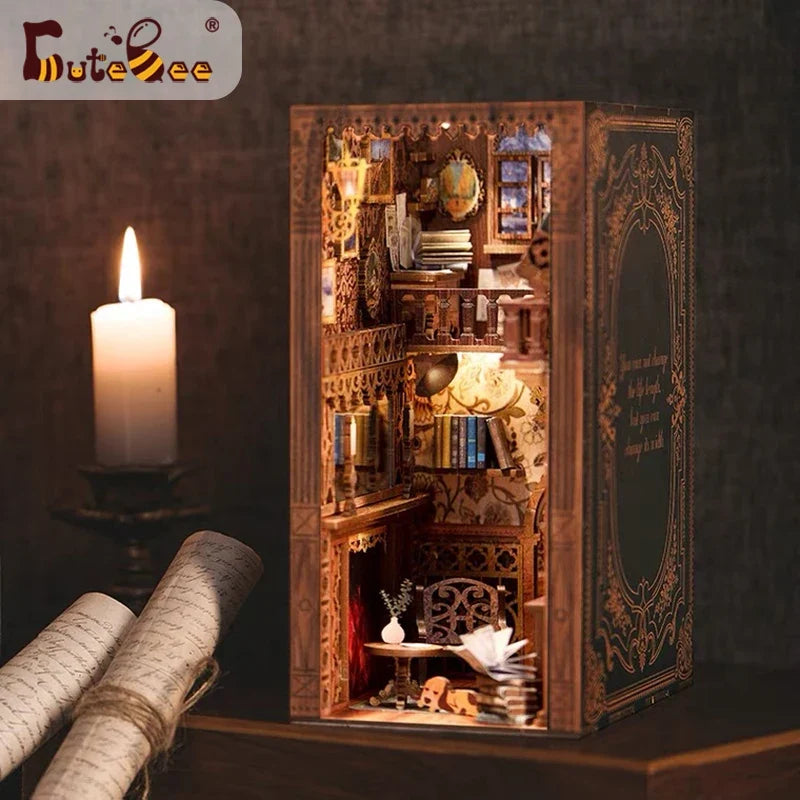YS05 With DustCover DIY Book Nook Kit