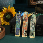 ArtMark Van Gogh Irises — Brass Metal Bookmark
