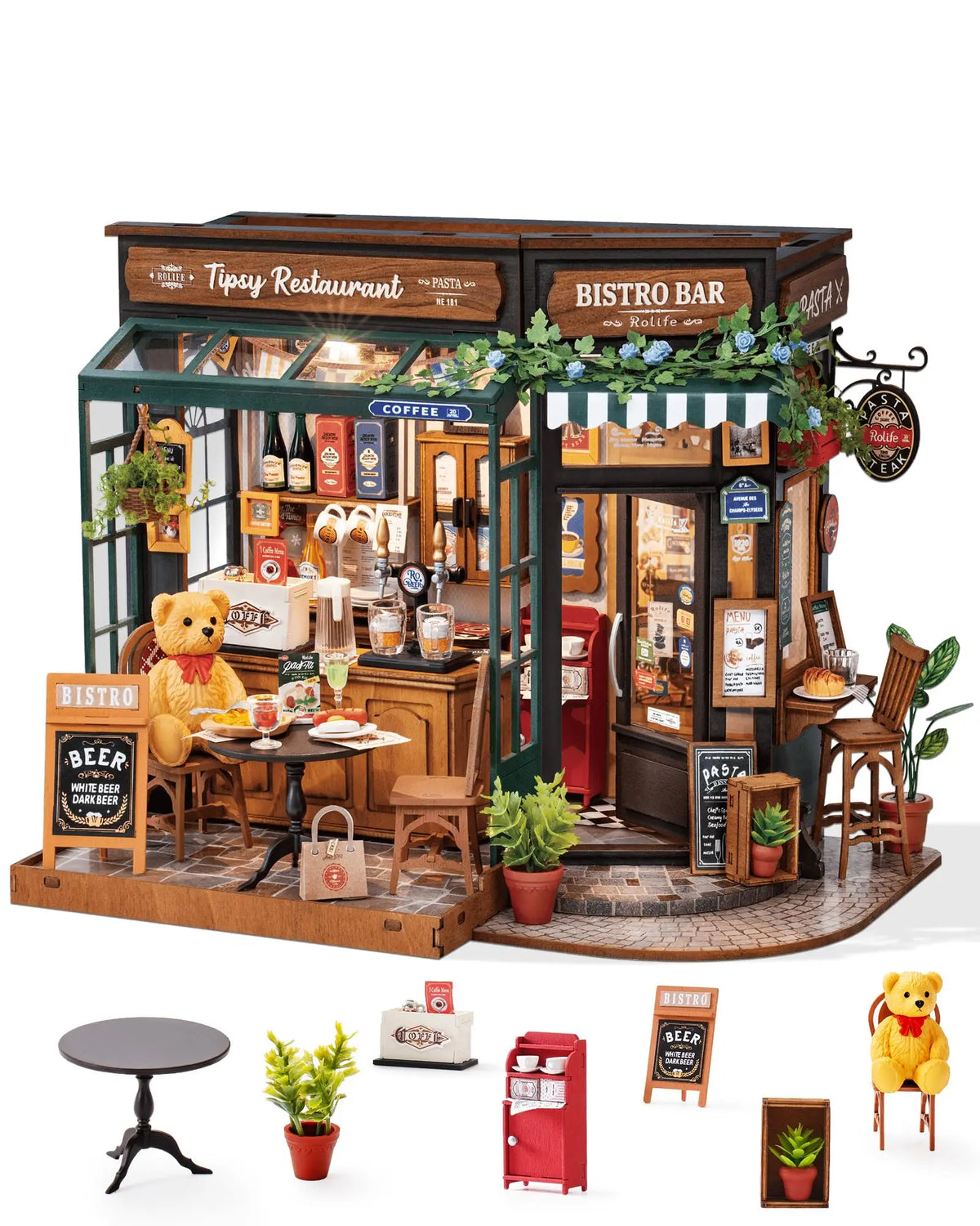 Tipsy Restaurant DIY Miniature House Kit