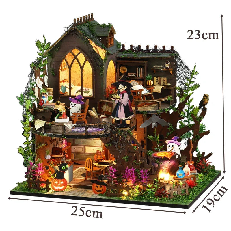 Spooky Cottage DIY Dollhouse Kit