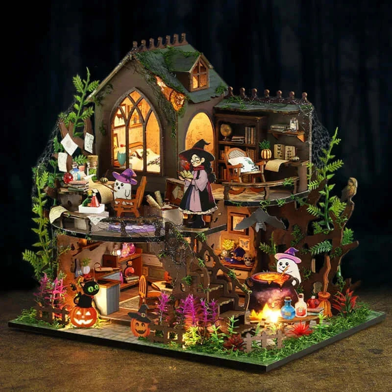 Spooky Cottage DIY Dollhouse Kit