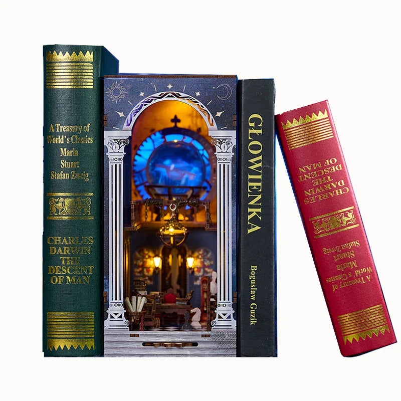 The Secret Scroll Of The Galaxy DIY Wooden Book Nook Kit